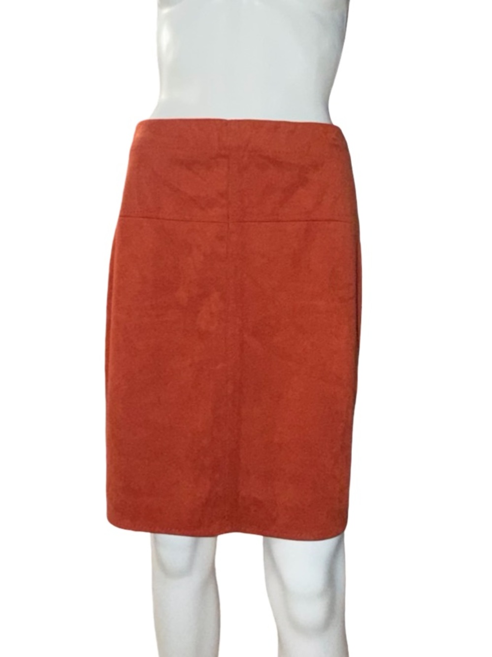 NWT Max Studio‎ Terracotta Faux Suede A-Line Mini Skirt - Size S